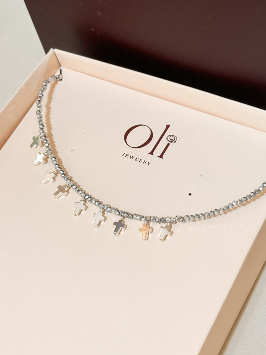 CHOCKER CRUZ SILVER