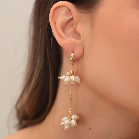 ARETES CORALINE PERLA